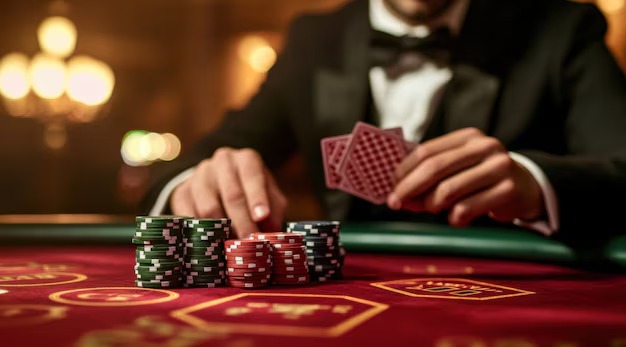 Live dealer studio setup with multi-camera HD streaming
