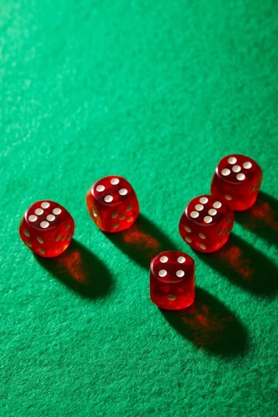 Example baccarat table layout with betting zones